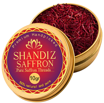 Shandiz Saffron, Pure Super Negin, All Red Saffron Threads, No Preservative, Non-GMO Verified, Saffron Spice use on Rice, Risotto, Tea’s, Pollo, Salmon, and Desserts, and used on all Culinary