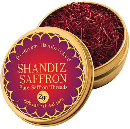 Shandiz Saffron, Pure Super Negin, All Red Saffron Threads, No Preservative, Non-GMO Verified, Saffron Spice use on Rice, Risotto, Tea’s, Pollo, Salmon, and Desserts, and used on all Culinary