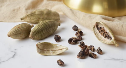 Shandiz Organic Green Cardamom Pods Jumbo Grade, Hand Picked