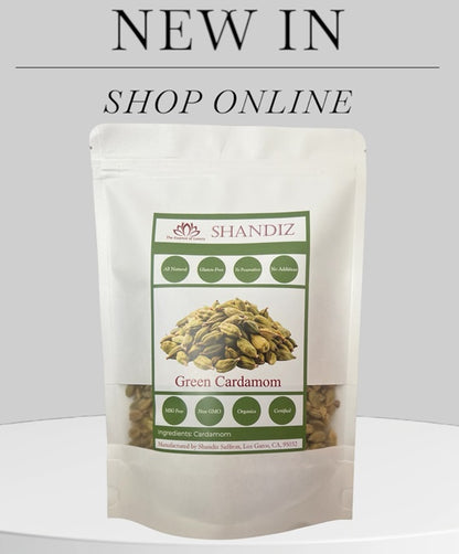 Shandiz Organic Green Cardamom Pods Jumbo Grade, Hand Picked