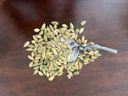 Shandiz Organic Green Cardamom Pods Jumbo Grade, Hand Picked