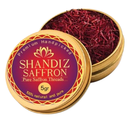 Shandiz Saffron, Pure Super Negin, All Red Saffron Threads, No Preservative, Non-GMO Verified, Saffron Spice use on Rice, Risotto, Tea’s, Pollo, Salmon, and Desserts, and used on all Culinary